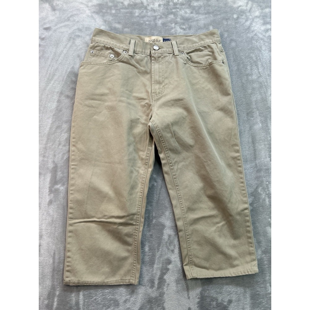 Vintage Gap Y2K Jeans Women Sz 10 Tan Capri Short Beach Surf Walking Hiking Pant